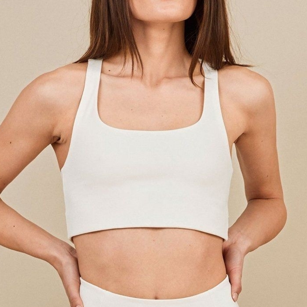 girlfriend collective Off White Paloma Bra